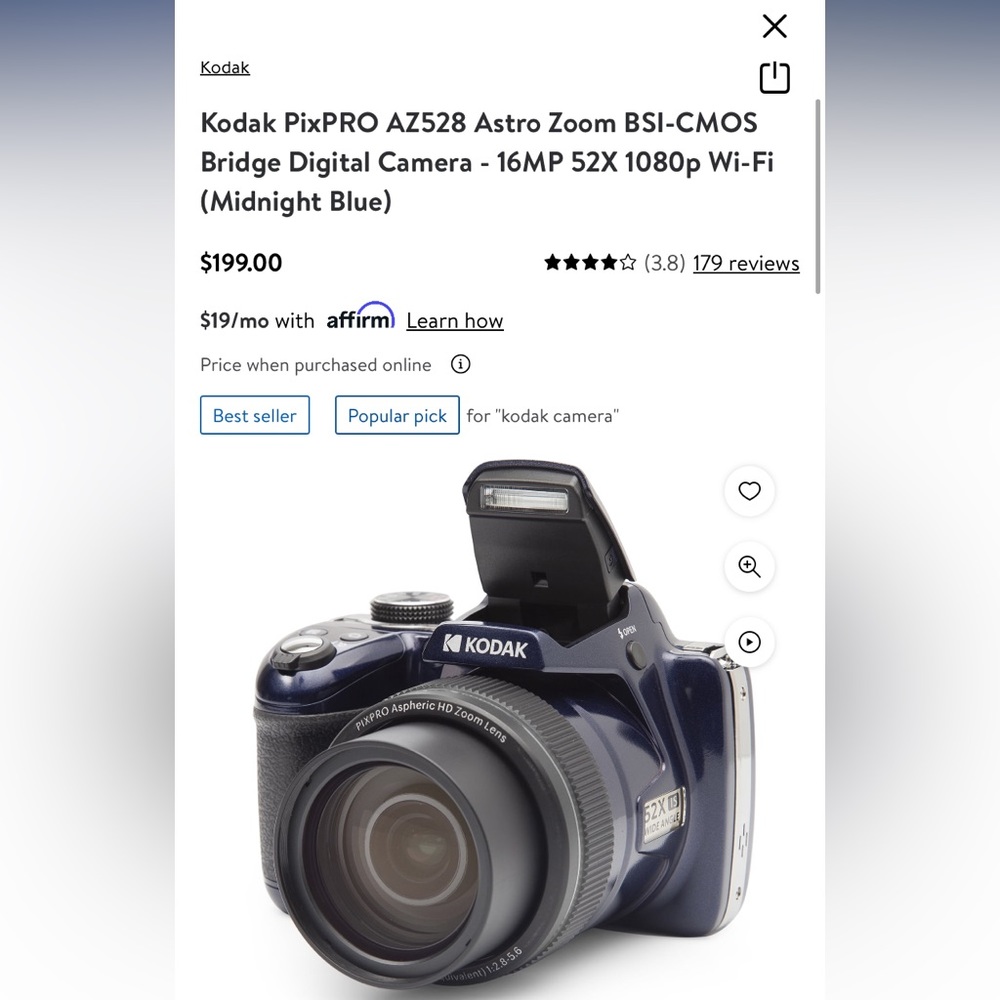 Kodak pixpro camera